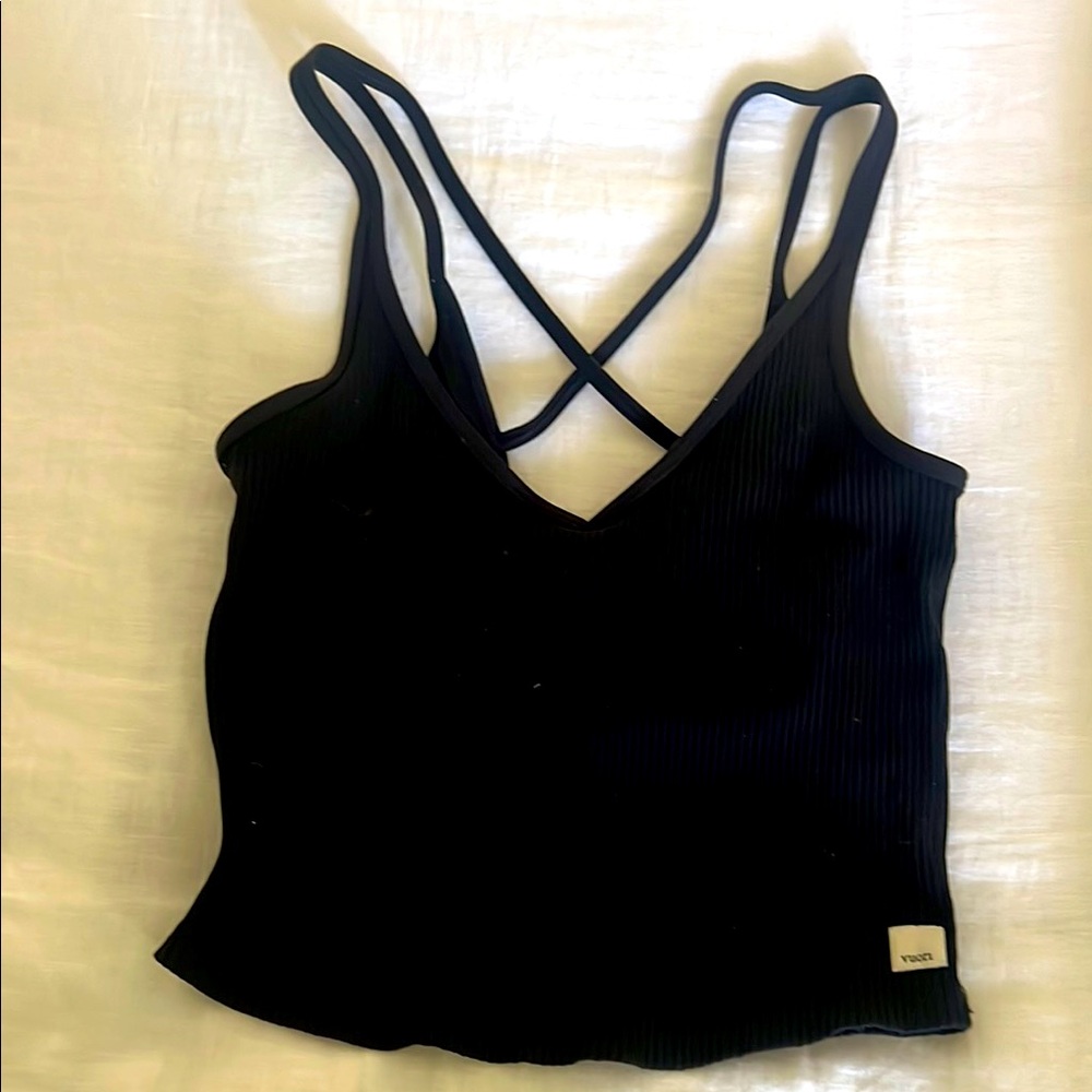 Vuori Black Ribbed Women's Tank top